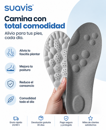 Plantillas Ortopédicas SUAVIS para Fascitis Plantar